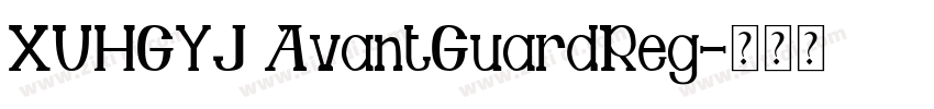 XUHGYJ AvantGuardReg字体转换